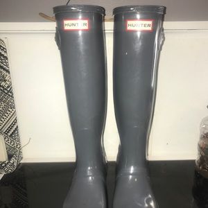 Grey Hunter Boots Size 7 barely worn!
